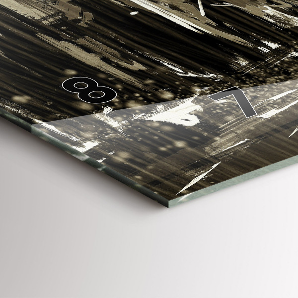 Orologio rettangolare Donna in una notte piovosa