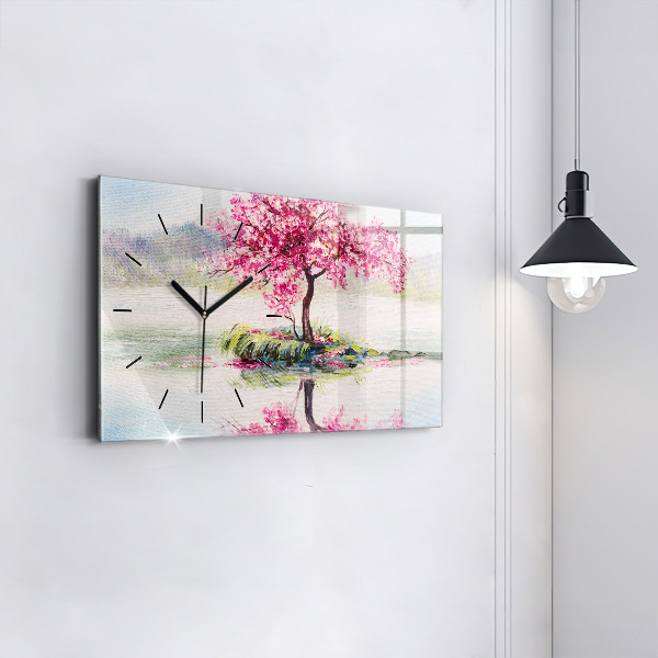 Orologio rettangolare Mosaico dell'albero