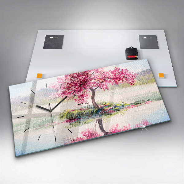 Orologio rettangolare Mosaico dell'albero