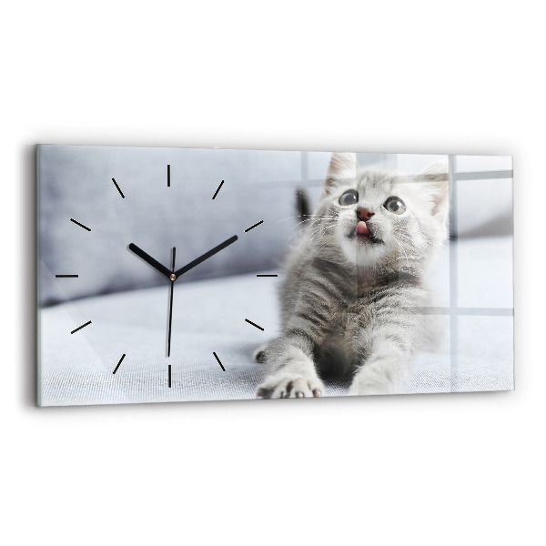 Orologio rettangolare Gatto sul divano