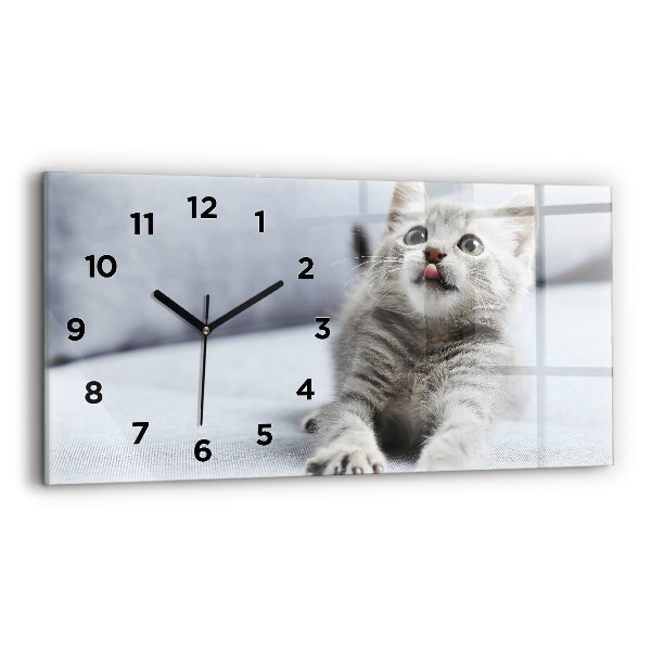 Orologio rettangolare Gatto sul divano
