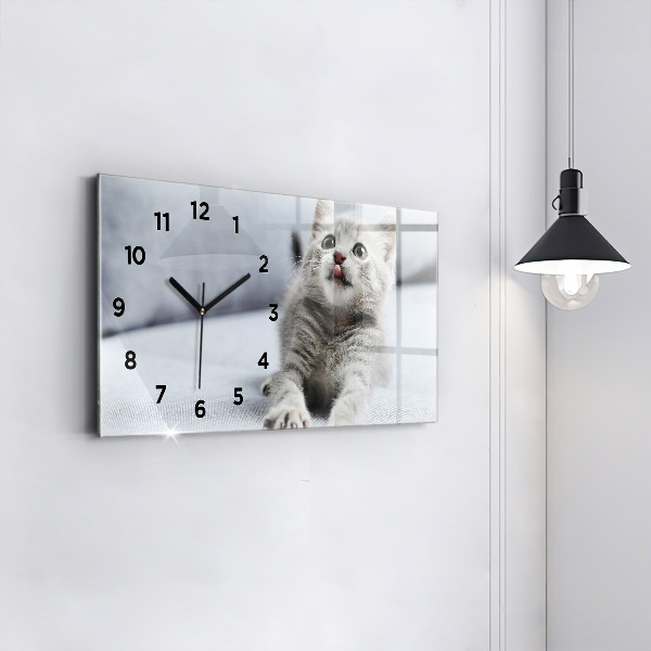 Orologio rettangolare Gatto sul divano