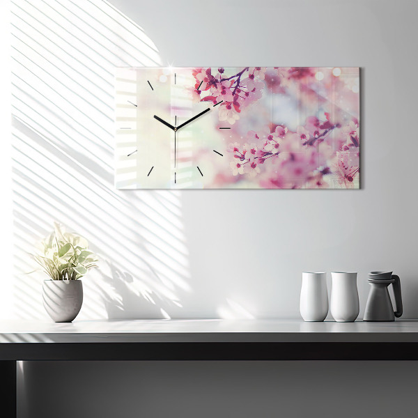 Orologio rettangolare Fiori primaverili