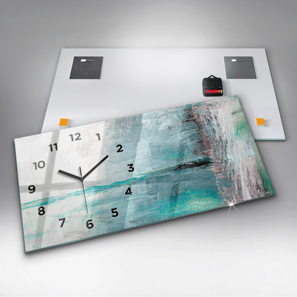 Orologio rettangolare Texture astratta dell'olio