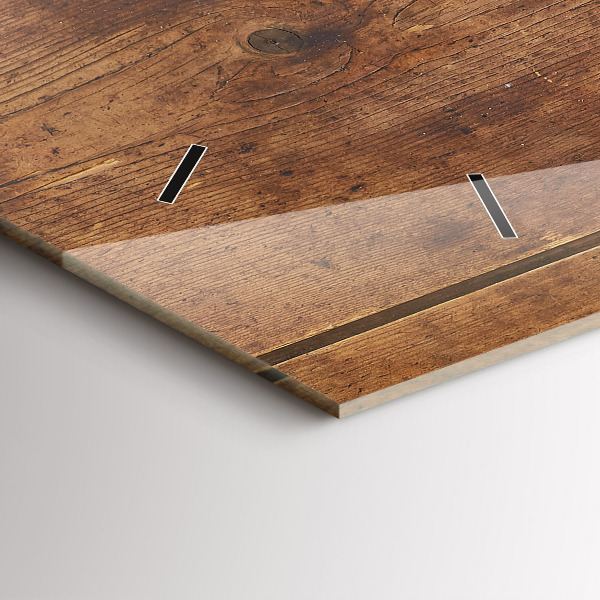 Orologio rettangolare Legno rustico