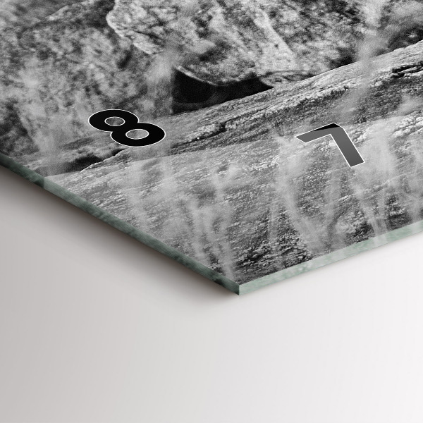 Orologio rettangolare Astrazione - Leone