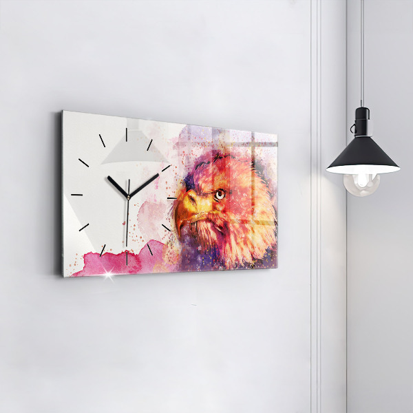 Orologio rettangolare Sfondo aquila acquerello