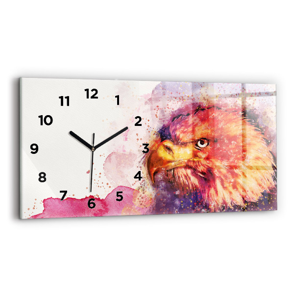 Orologio rettangolare Sfondo aquila acquerello