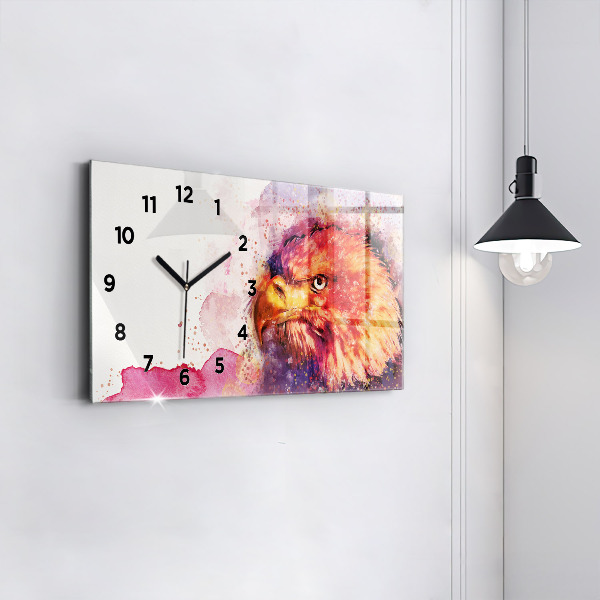 Orologio rettangolare Sfondo aquila acquerello