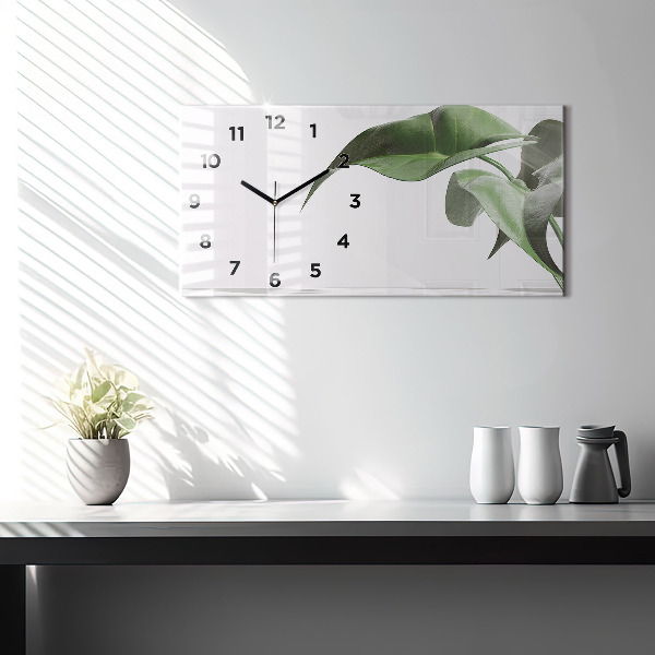 Orologi orizzontali Foglie astratte