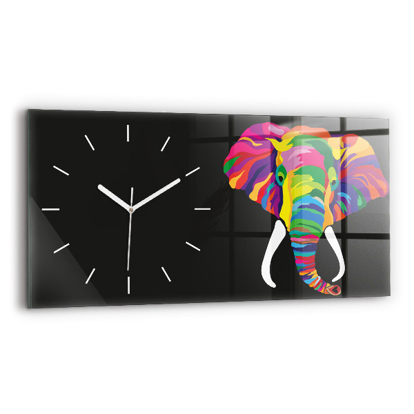 Orologi orizzontali Elefante colorato