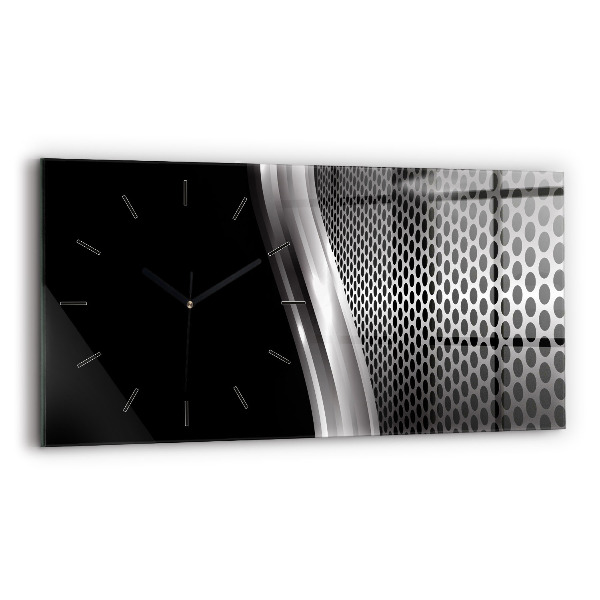 Orologi orizzontali Astrazione del metallo nero