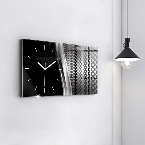 Orologi orizzontali Astrazione del metallo nero