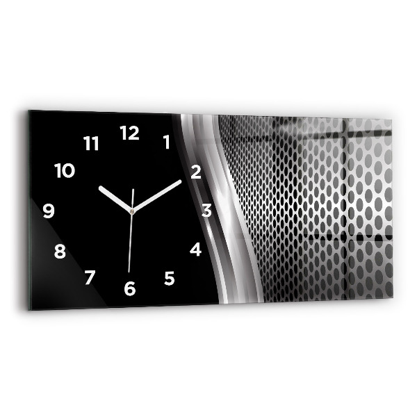 Orologi orizzontali Astrazione del metallo nero