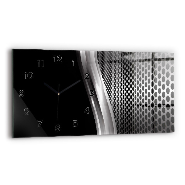 Orologi orizzontali Astrazione del metallo nero