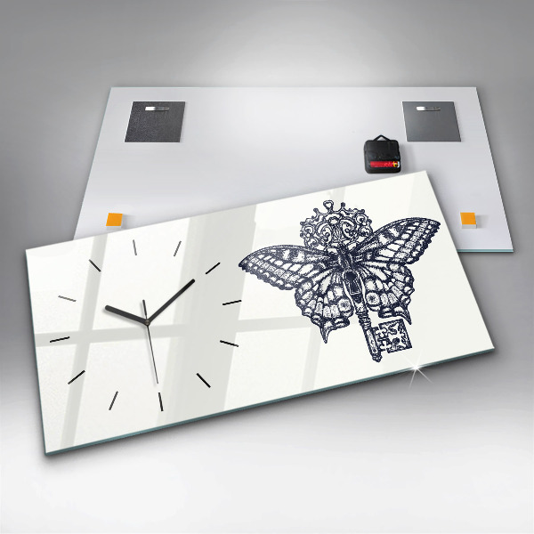 Orologi orizzontali Farfalla e chiave stile boho