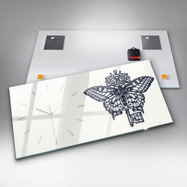 Orologi orizzontali Farfalla e chiave stile boho