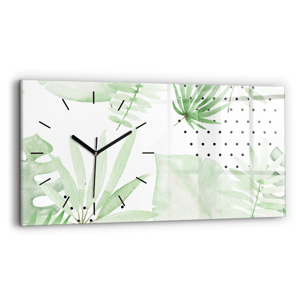 Orologi orizzontali Foglie verdi