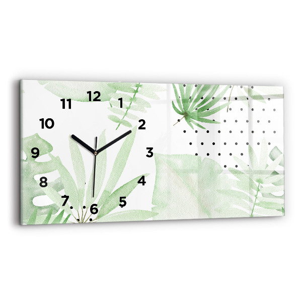 Orologi orizzontali Foglie verdi