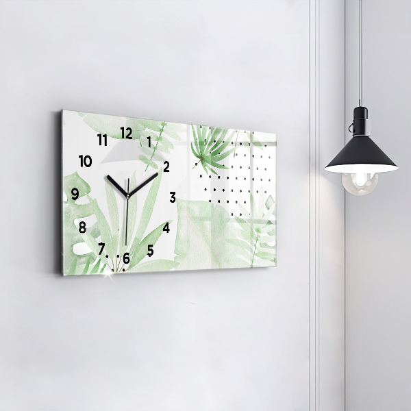 Orologi orizzontali Foglie verdi