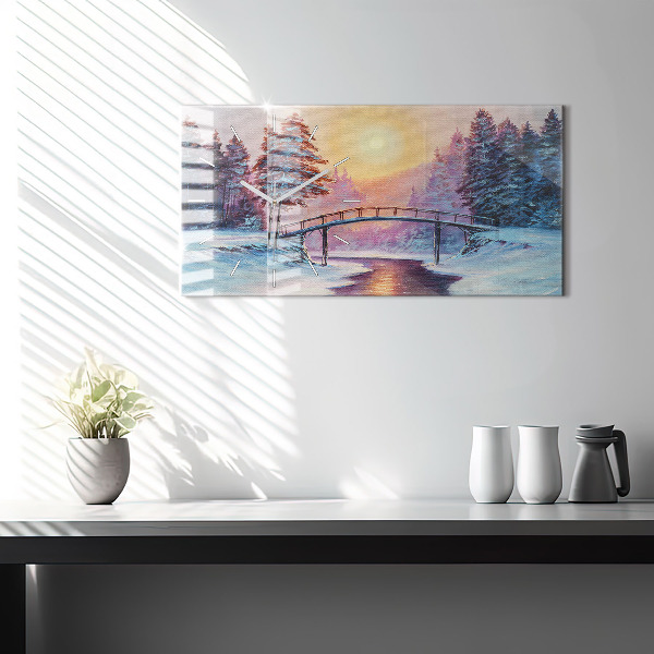 Orologi orizzontali Albero di Natale e ponte