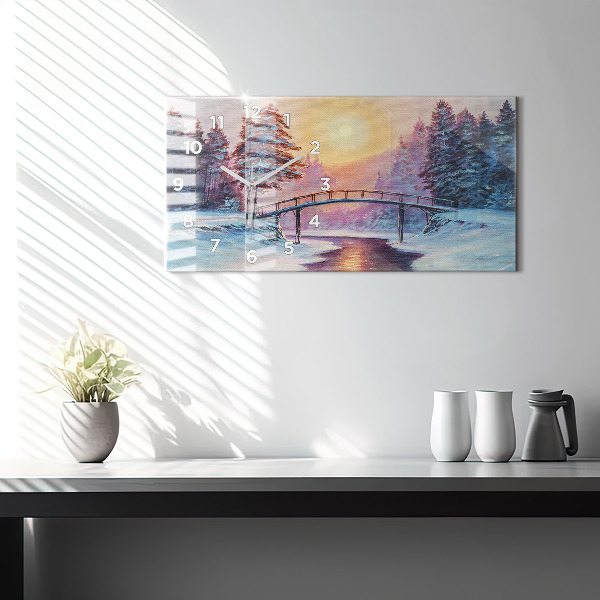 Orologi orizzontali Albero di Natale e ponte