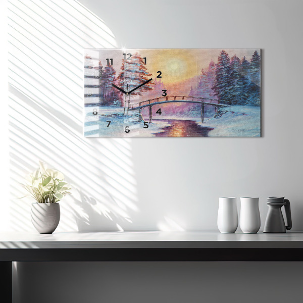Orologi orizzontali Albero di Natale e ponte