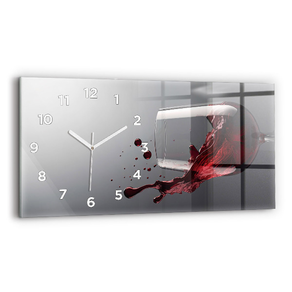 Orologi orizzontali Un bicchiere di vino rosso