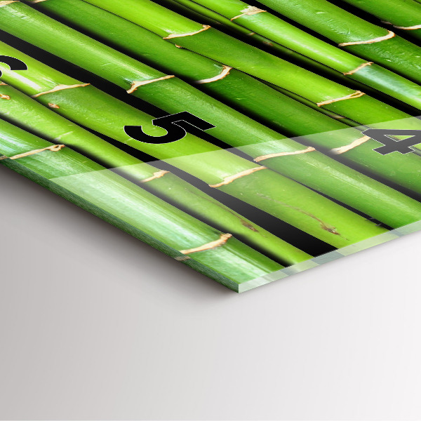 Orologio quadrato Bambù asiatico