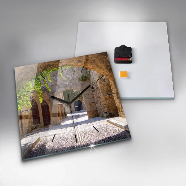 Orologio quadrato Pittoresca strada di Rodi