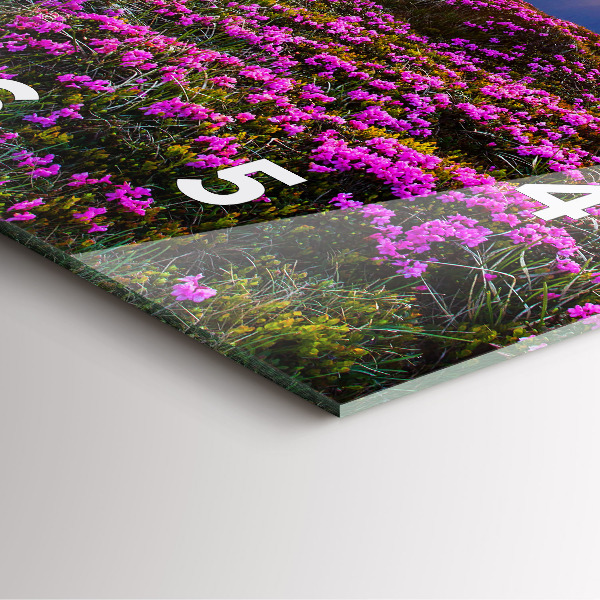 Orologio quadrato Alba e fiori