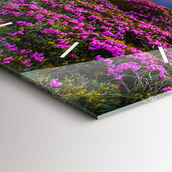 Orologio quadrato Alba e fiori