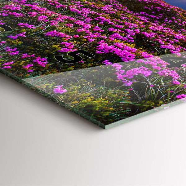 Orologio quadrato Alba e fiori