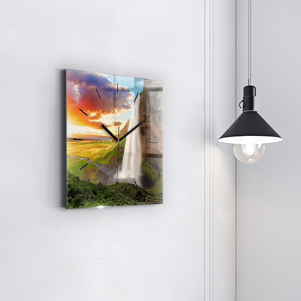 Orologio quadrato Cascata in Islanda