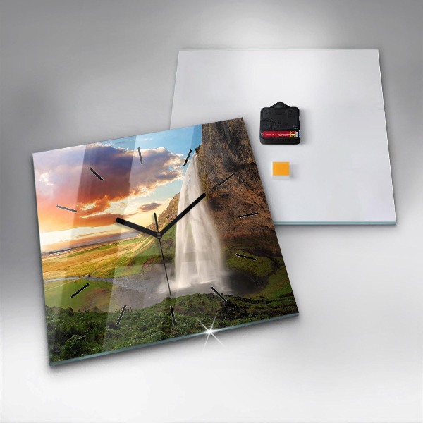 Orologio quadrato Cascata in Islanda