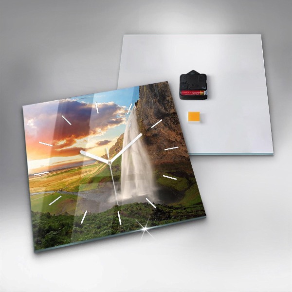 Orologio quadrato Cascata in Islanda