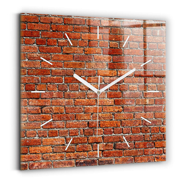 Orologio quadrato Vecchio muro di mattoni