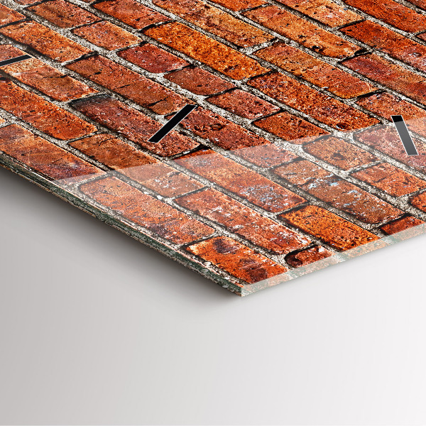 Orologio quadrato Vecchio muro di mattoni