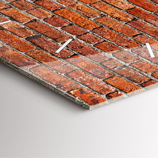 Orologio quadrato Vecchio muro di mattoni