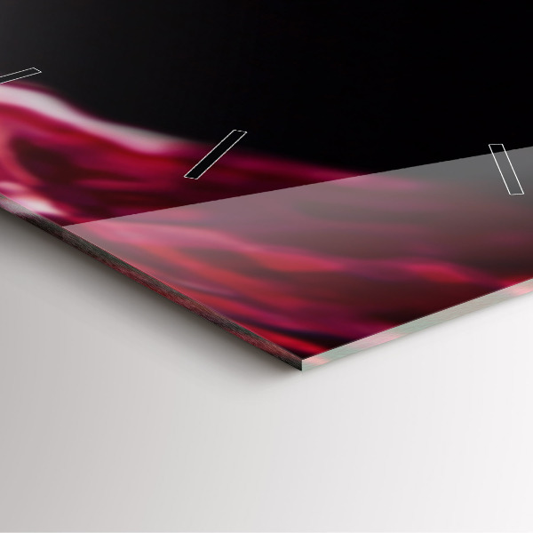 Orologio quadrato Vino rosso