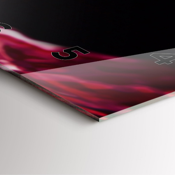 Orologio quadrato Vino rosso