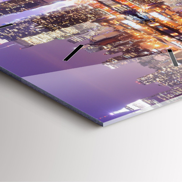 Orologio quadrato New York di notte