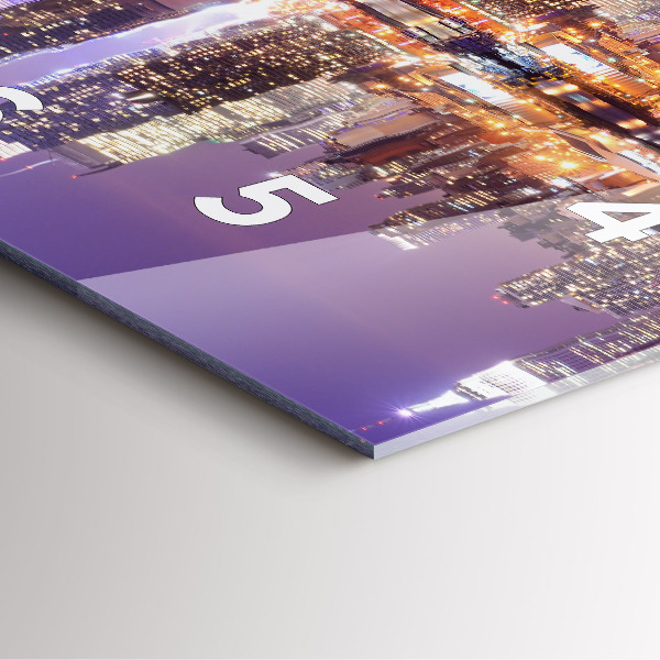 Orologio quadrato New York di notte