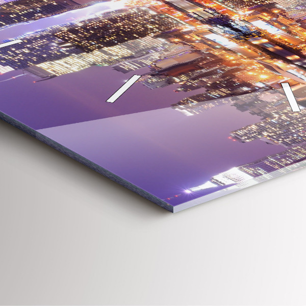 Orologio quadrato New York di notte