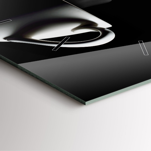 Orologio quadrato Una tazza di caffè