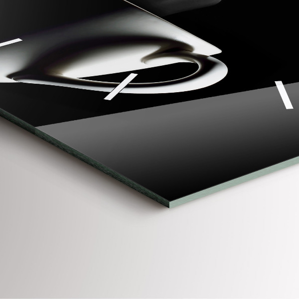 Orologio quadrato Una tazza di caffè