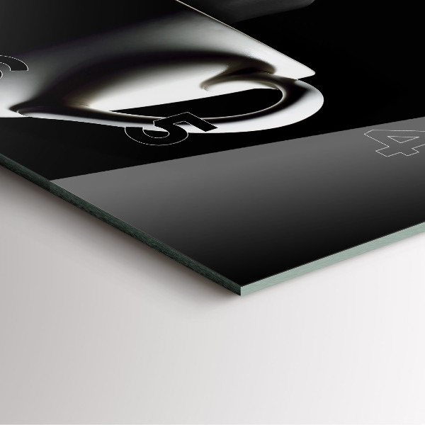 Orologio quadrato Una tazza di caffè