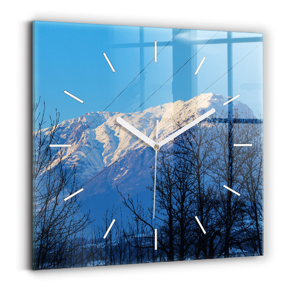 Orologio quadrato Vista sulle montagne