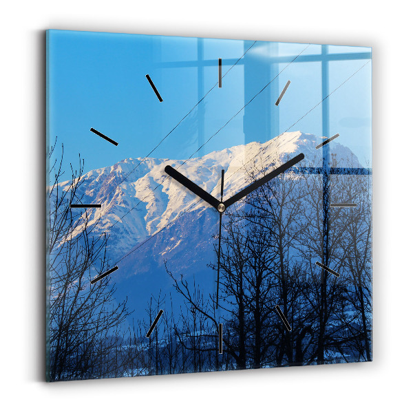 Orologio quadrato Vista sulle montagne