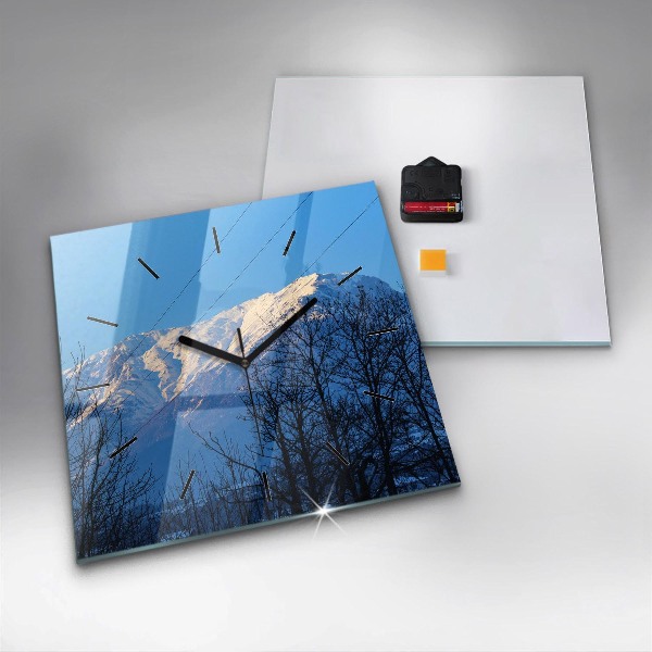 Orologio quadrato Vista sulle montagne